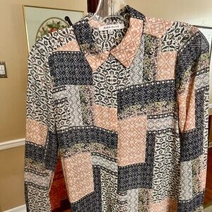 Rose & Olive Blouse. Never Worn. Matches many colors